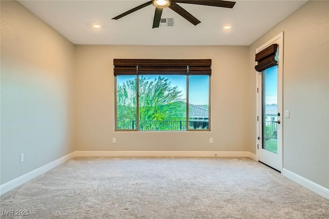 26 Sun Mirage Ave, Henderson, NV 89011 - empty room with carpet floors, a wealth of natural light, and ceiling fan
