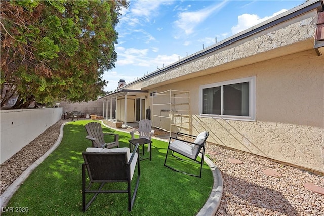 1619 Abby Ave, Henderson, NV 89014 - fenced backyard with a patio area