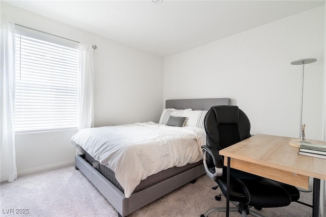 bedroom featuring carpet flooring