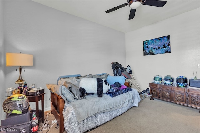 10412 Deer Heights St, Las Vegas, NV 89178 - bedroom with carpet floors and ceiling fan