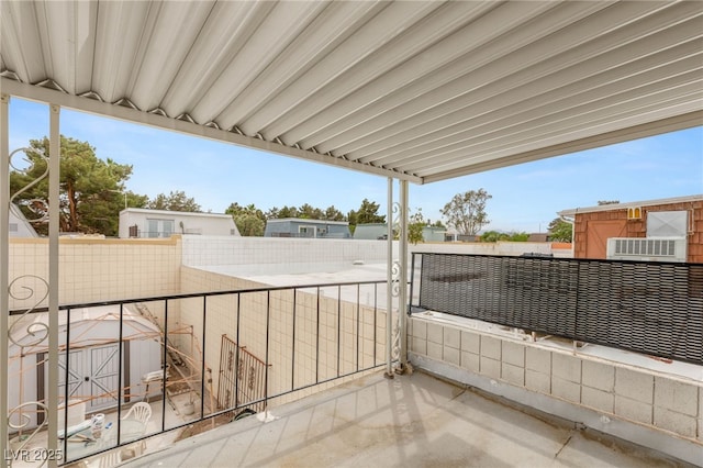 view of patio with a fenced backyard