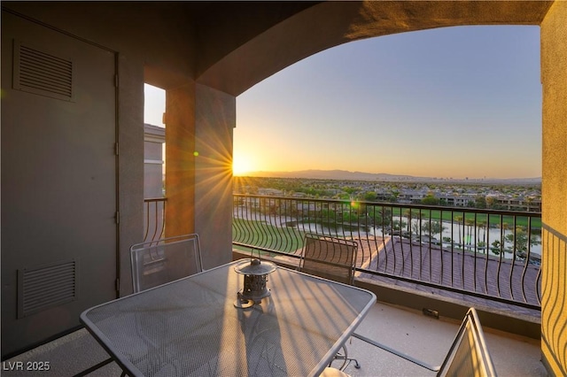 1520 Macdonald Ranch Dr, Henderson, NV 89012 - balcony featuring visible vents and a water view