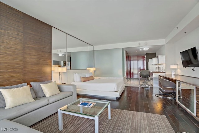 4381 W Flamingo Rd Unit 27308, Las Vegas, NV 89103 - living room with wood finished floors