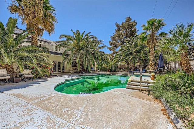 7165 Mira Monte Cir, Las Vegas, NV 89120 - view of swimming pool featuring a fenced in pool and a patio