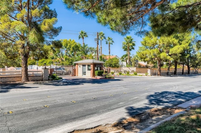 7165 Mira Monte Cir, Las Vegas, NV 89120 - view of road with a gated entry