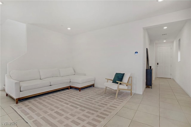 5692 Tinar St, Las Vegas, NV 89113 - living area featuring recessed lighting and light tile patterned floors