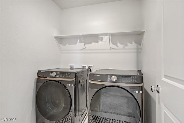5692 Tinar St, Las Vegas, NV 89113 - clothes washing area featuring washer and clothes dryer and laundry area