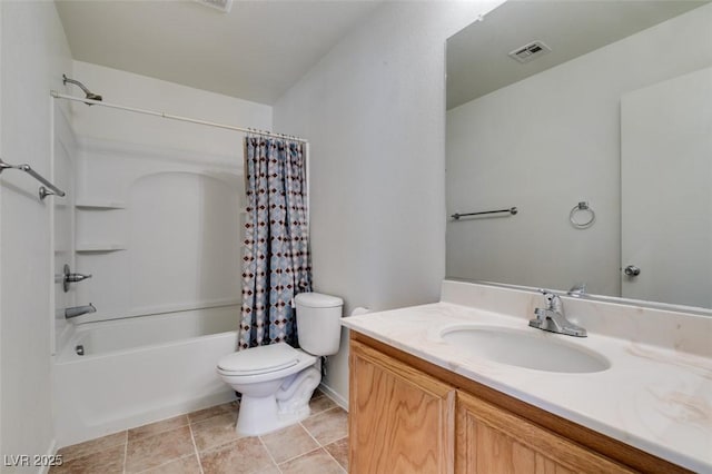11668 Tierney Creek Dr, Las Vegas, NV 89183 - full bathroom with toilet, shower / bath combo with shower curtain, and vanity