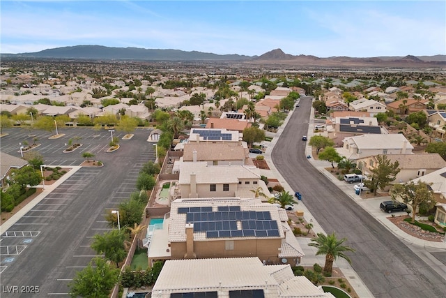 283 Grand Olympia Dr, Henderson, NV 89012 - aerial perspective of suburban area featuring a mountain backdrop