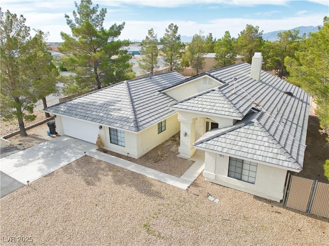 151 Hornet St, Pahrump, NV 89048 - aerial view of property and surrounding area with a mountainous background