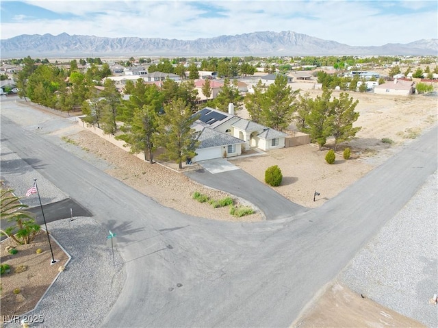 151 Hornet St, Pahrump, NV 89048 - aerial view of residential area with a mountain backdrop