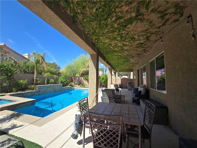 8303 Saddleback Ledge Ave, Las Vegas, NV 89147 - view of pool with a patio and a fenced backyard