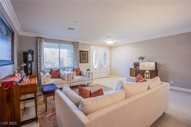 8303 Saddleback Ledge Ave, Las Vegas, NV 89147 - living area with crown molding