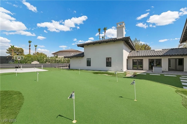 2715 Twin Palms Cir, Las Vegas, NV 89117 - surrounding community with a putting area