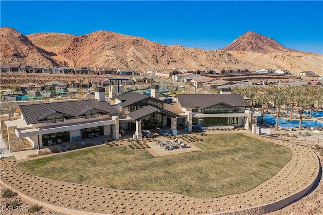 mountain view featuring a residential view