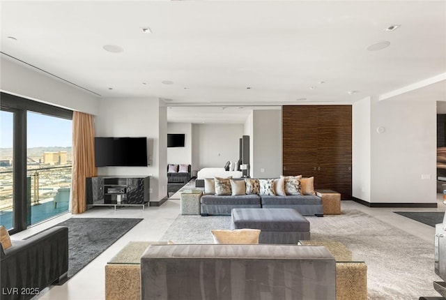 view of living area