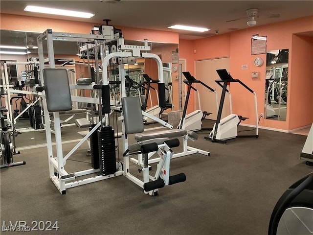 view of exercise room
