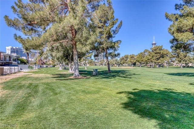 surrounding community with a lawn