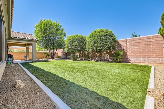 7513 Java Sparrow St, North Las Vegas, NV 89084 - view of yard featuring a fenced backyard