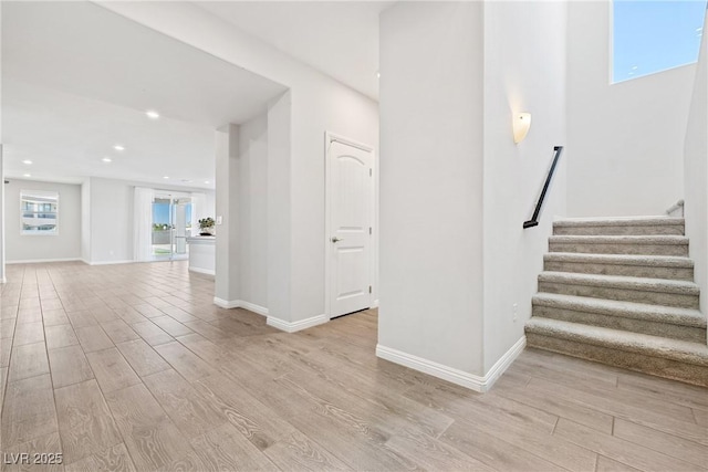1512 Sagefield Way, Logandale, NV 89021 - stairway featuring wood finished floors and recessed lighting