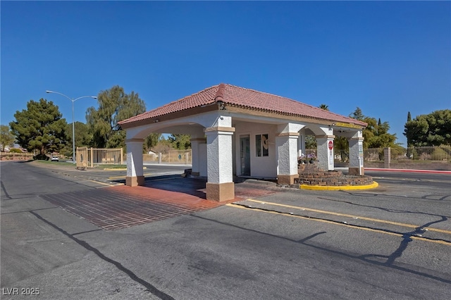 exterior space with fence