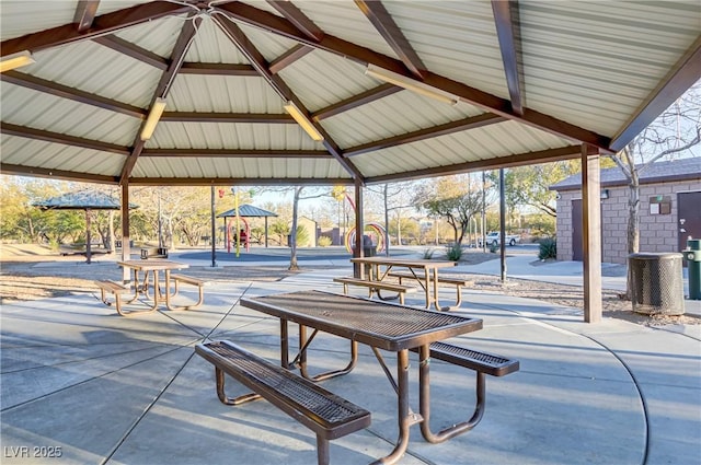 8992 Sparkling River Ct, Las Vegas, NV 89178 - view of patio / terrace featuring a gazebo