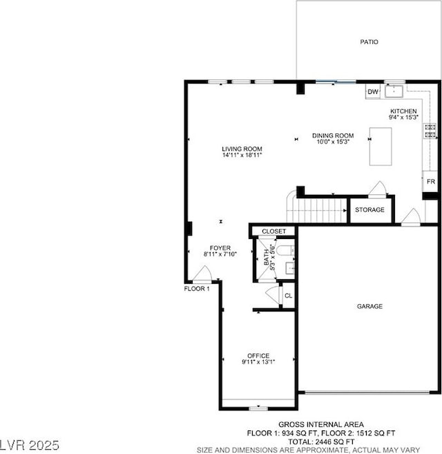 8992 Sparkling River Ct, Las Vegas, NV 89178 - home floor plan