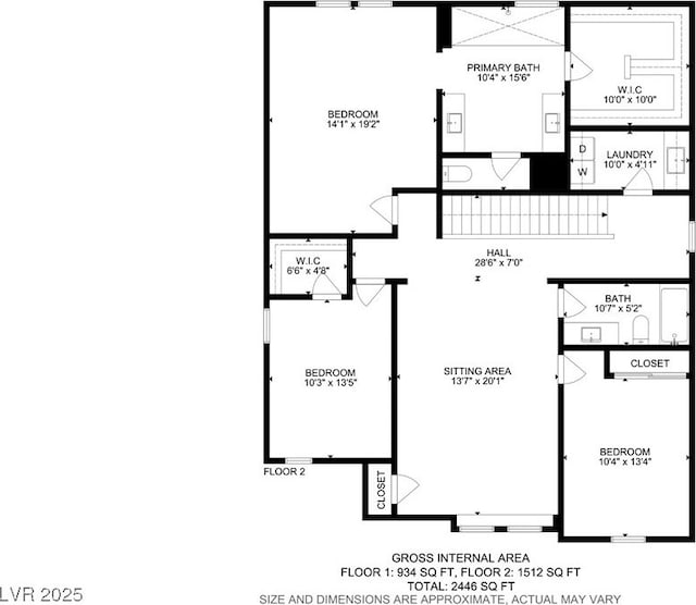 8992 Sparkling River Ct, Las Vegas, NV 89178 - home floor plan