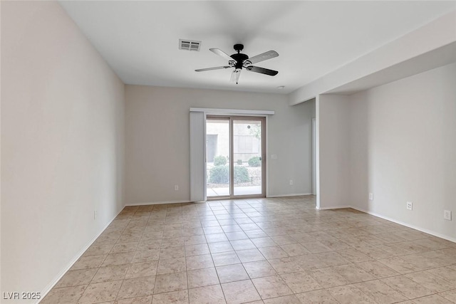 6116 Tokara Ave, Las Vegas, NV 89122 - unfurnished room featuring visible vents, baseboards, and ceiling fan