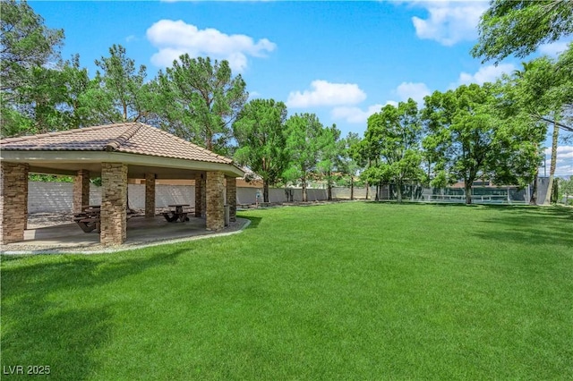 4722 Blue Mesa Way, Las Vegas, NV 89129 - view of yard featuring a gazebo and a patio