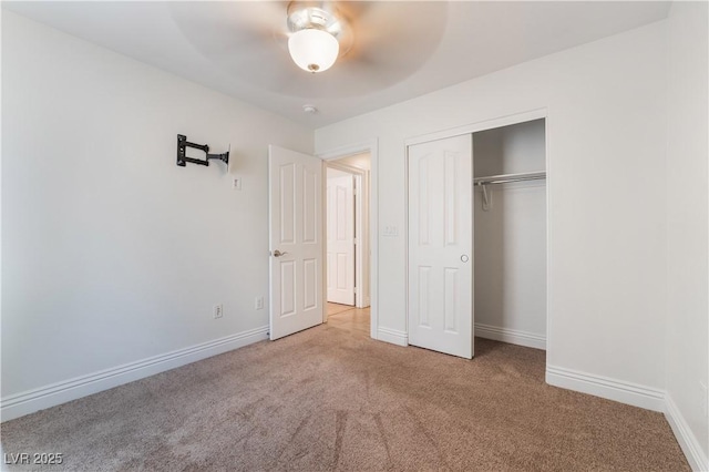 4360 Meadowlark Wing Way N, Las Vegas, NV 89084 - unfurnished bedroom featuring carpet floors, baseboards, a closet, and a ceiling fan