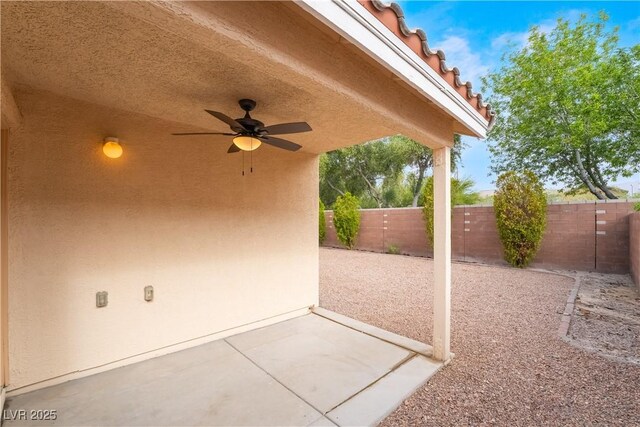 4360 Meadowlark Wing Way N, Las Vegas, NV 89084 - view of patio / terrace with a ceiling fan