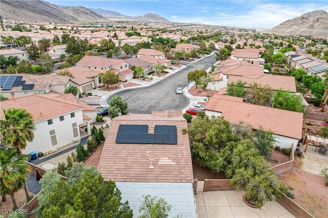 3200 Ridgecliff St, Las Vegas, NV 89129 - drone / aerial view with a mountain view and a residential view