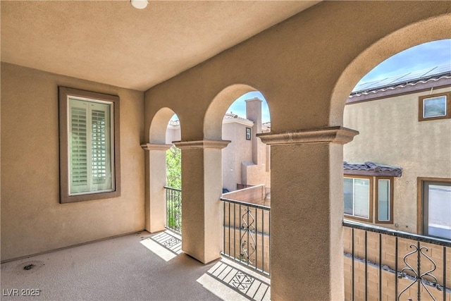 view of balcony