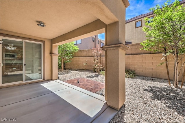 view of patio / terrace with a fenced backyard