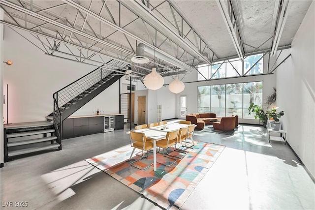 common area with stairway