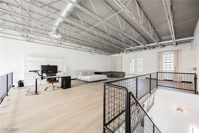 interior space featuring wood finished floors