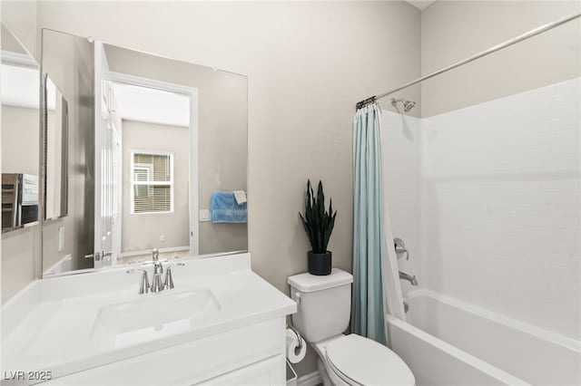 103 Reflection Cove Dr, Henderson, NV 89011 - bathroom with shower / tub combo, toilet, and vanity