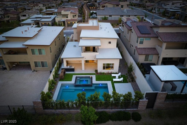 birds eye view of property featuring a residential view