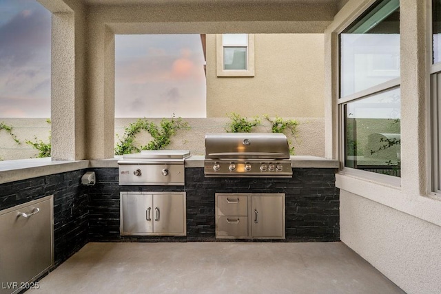 view of patio featuring area for grilling