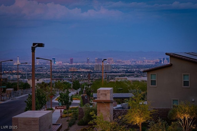 view of city with a mountain view