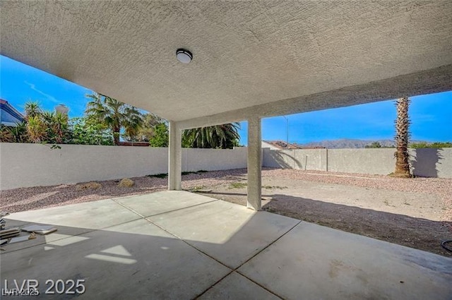 view of patio / terrace with a fenced backyard