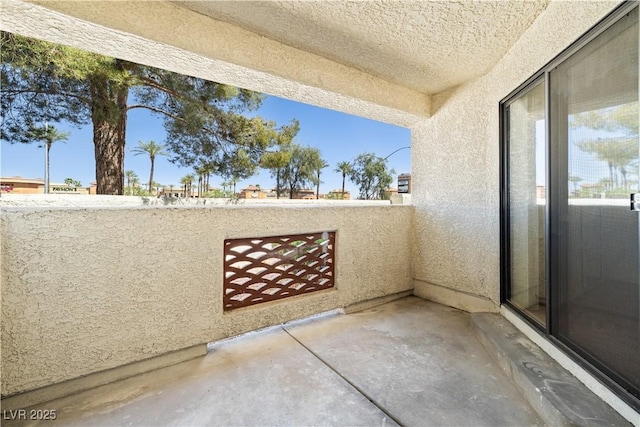 view of balcony
