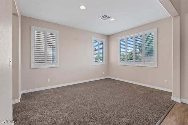 1121 Copper Grass St, Henderson, NV 89011 - empty room featuring recessed lighting, carpet, visible vents, and baseboards