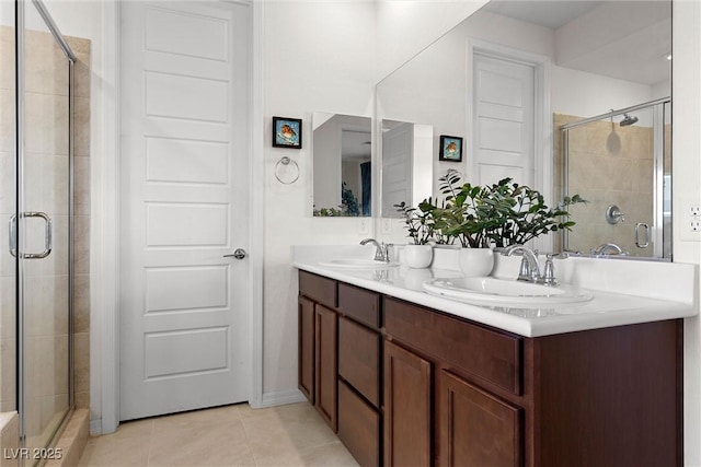 8107 Skye Sweep St, Las Vegas, NV 89166 - full bath featuring a shower stall and a sink