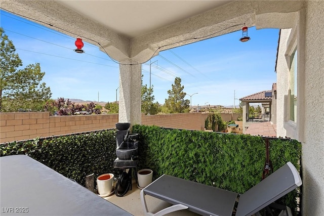 8107 Skye Sweep St, Las Vegas, NV 89166 - view of patio / terrace featuring fence