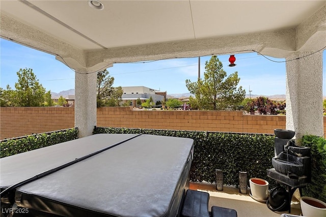 8107 Skye Sweep St, Las Vegas, NV 89166 - view of patio / terrace featuring fence