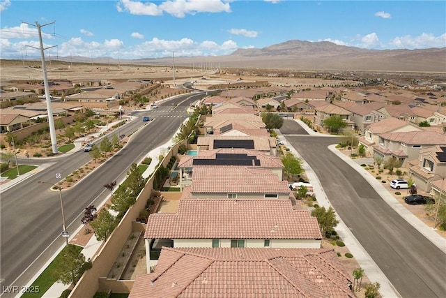 8107 Skye Sweep St, Las Vegas, NV 89166 - drone / aerial view with a mountain view and a residential view