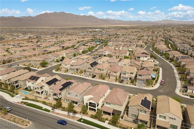 8107 Skye Sweep St, Las Vegas, NV 89166 - aerial view featuring a mountain view and a residential view
