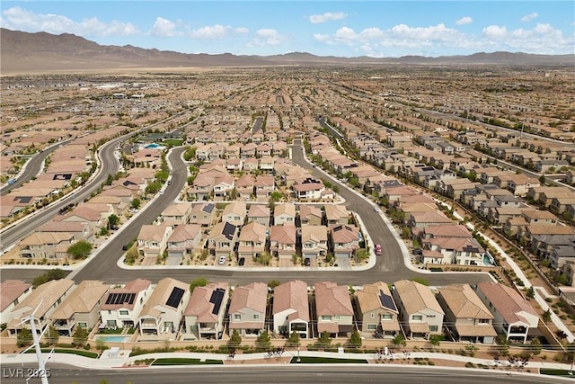 8107 Skye Sweep St, Las Vegas, NV 89166 - drone / aerial view featuring a residential view and a mountain view